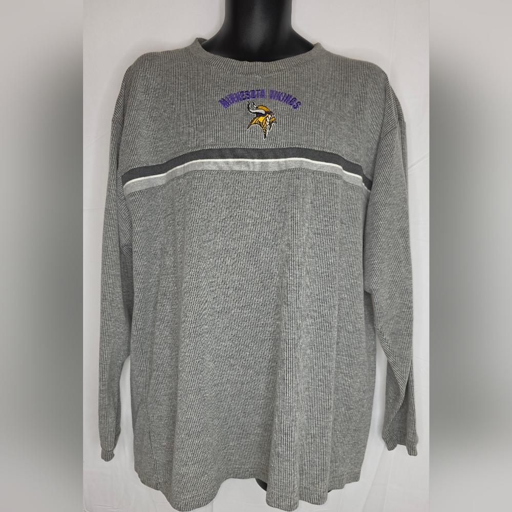 Logo Athletic Vintage 90s NFL Minnesota Vikings Sweatshirt XL Thermal BP-3070